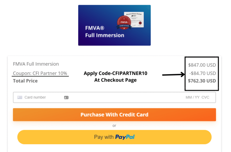 How to Use a CFI Coupon Code on Checkout